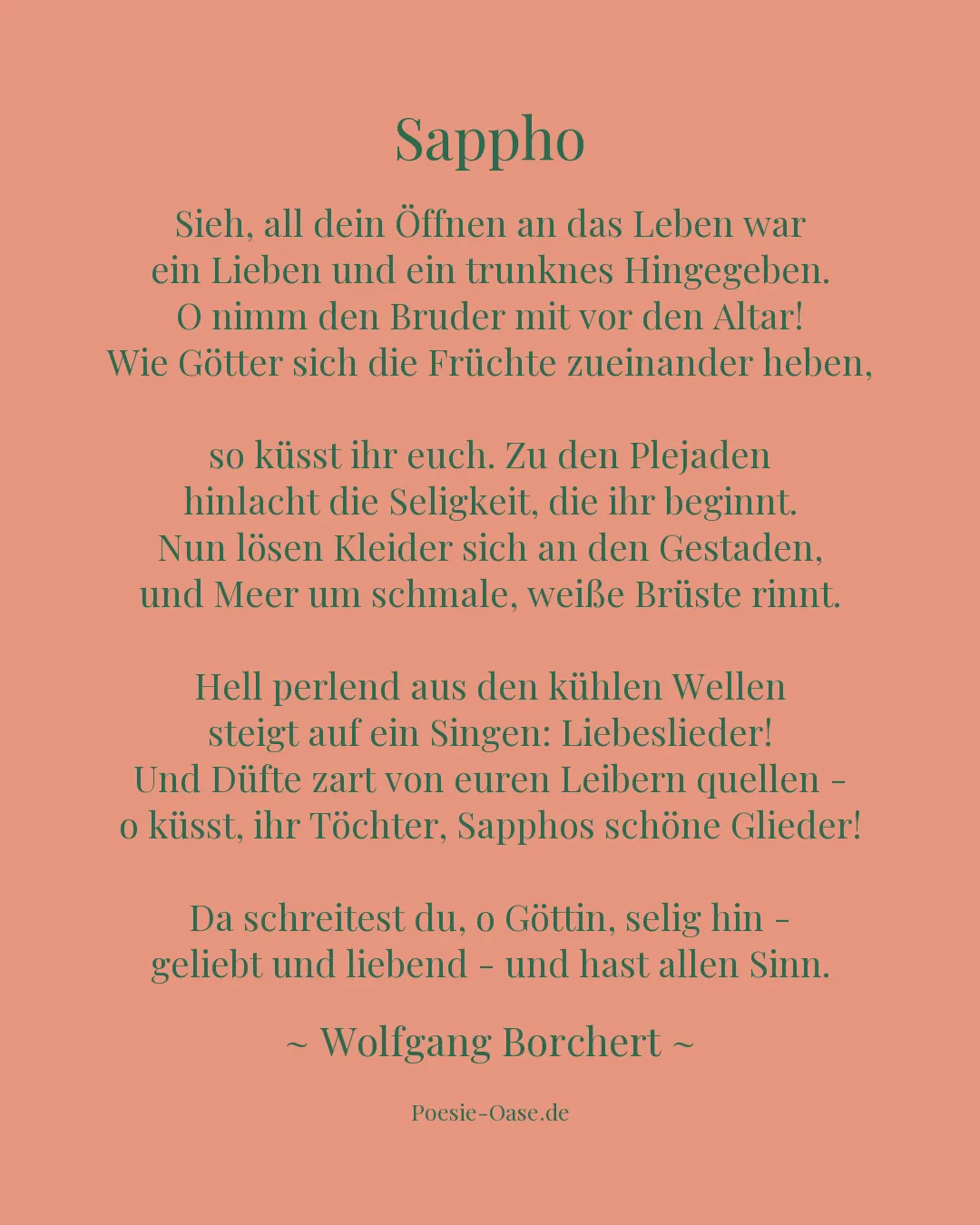 Illustration zu Sappho