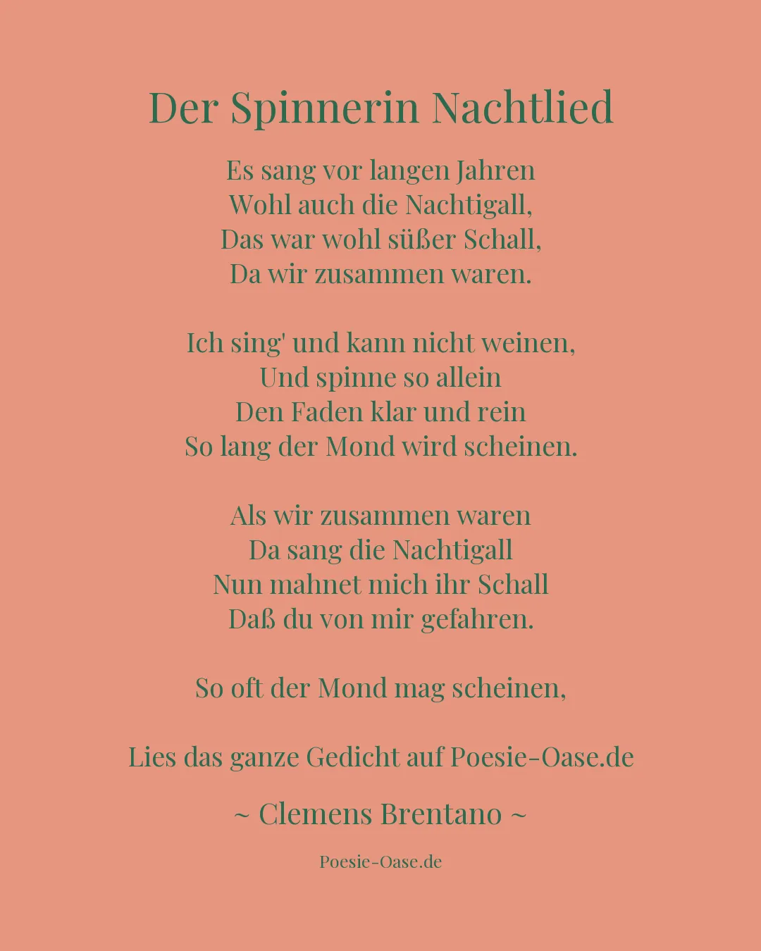 Illustration zu Der Spinnerin Nachtlied