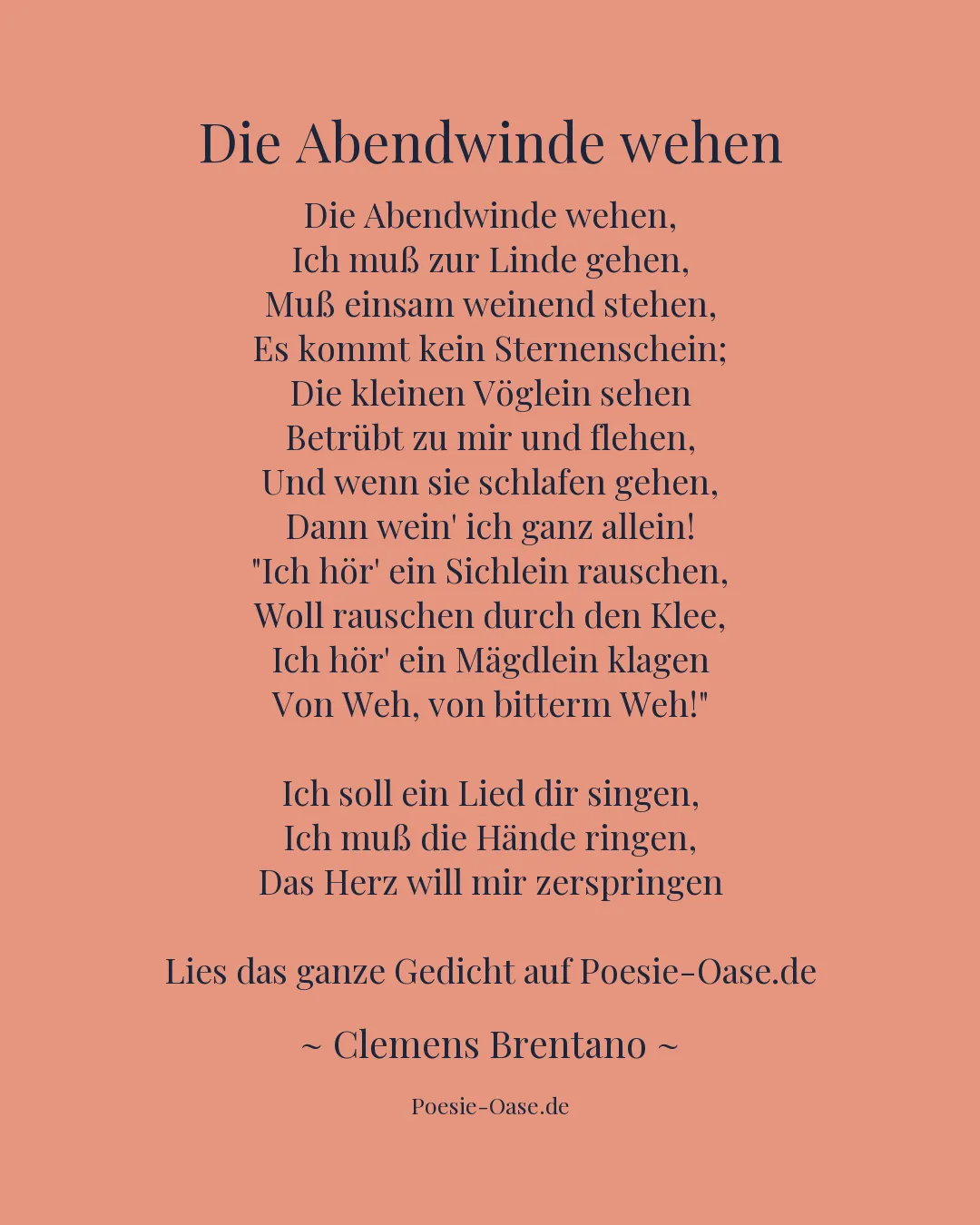Illustration zu Die Abendwinde wehen