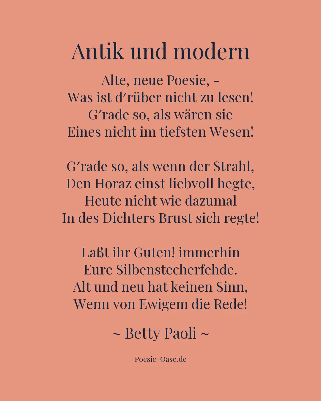 Illustration zu Antik und modern