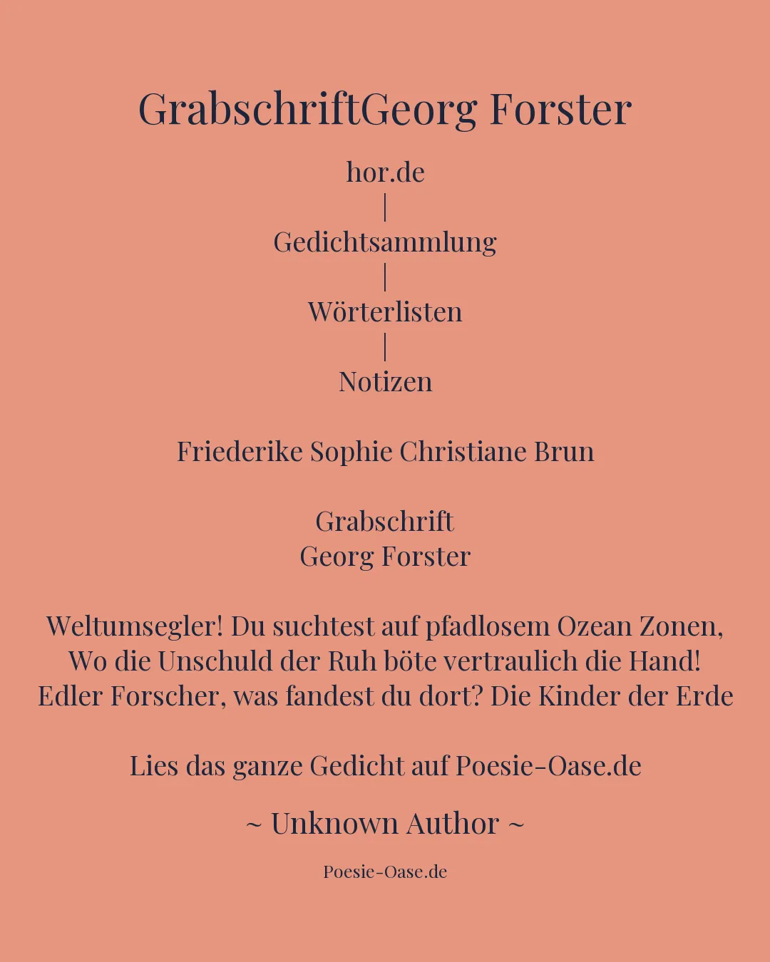 Illustration zu GrabschriftGeorg Forster