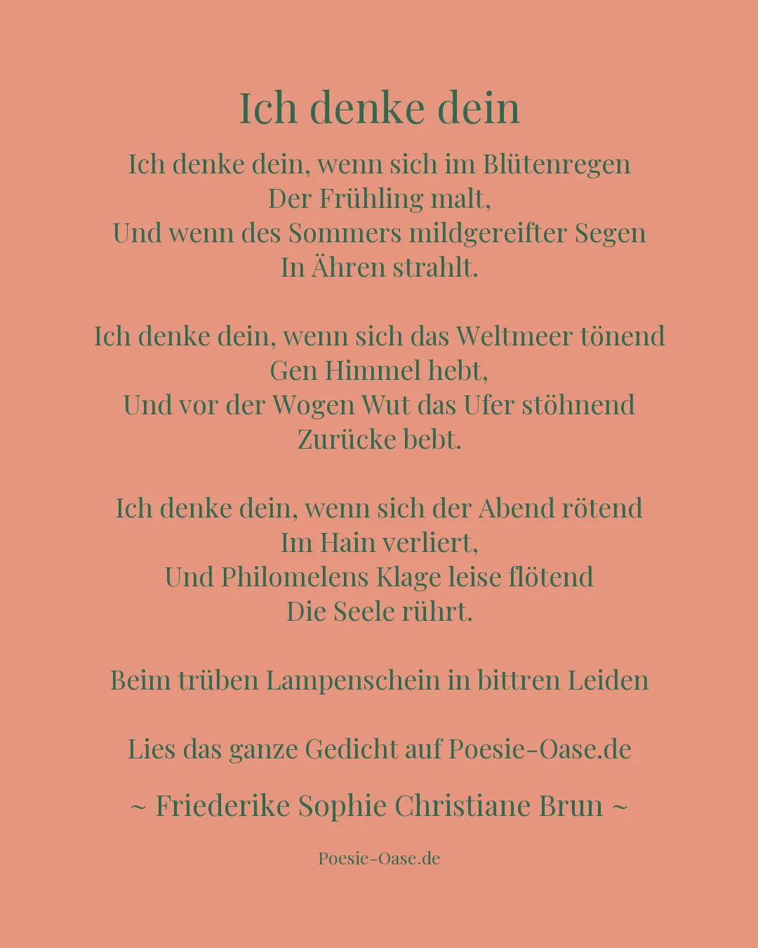Illustration zu Ich denke dein