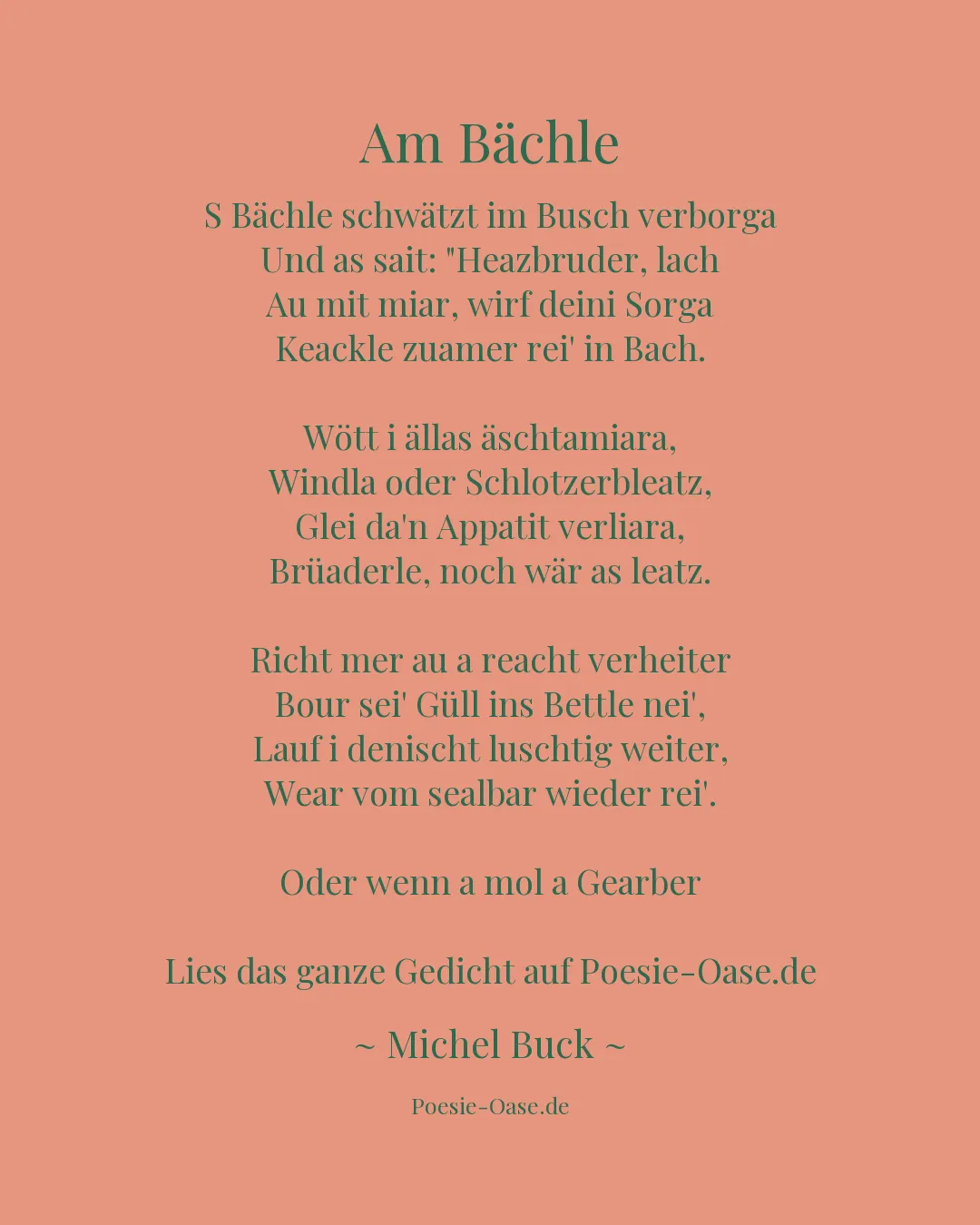 Illustration zu Am Bächle