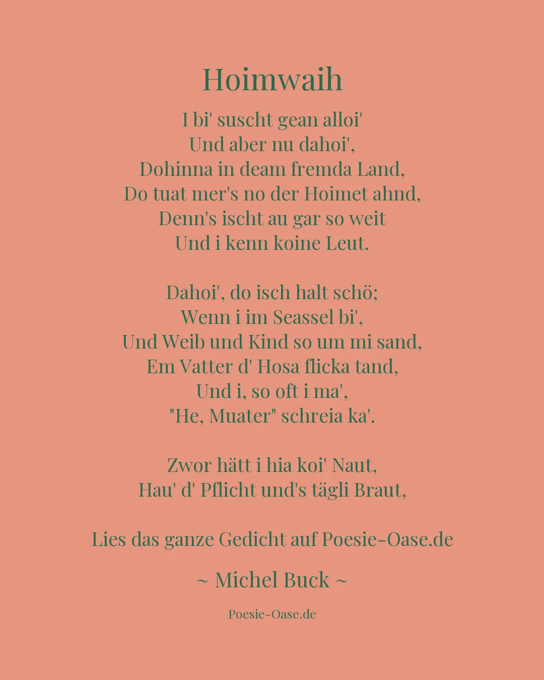 Illustration zu Hoimwaih