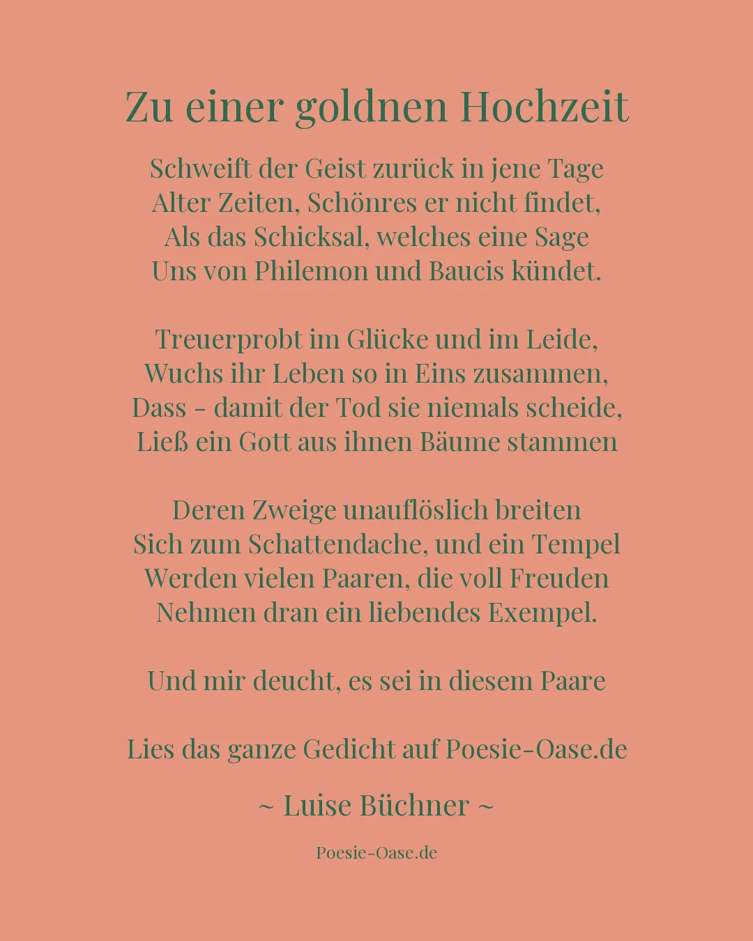Illustration zu Zu einer goldnen Hochzeit