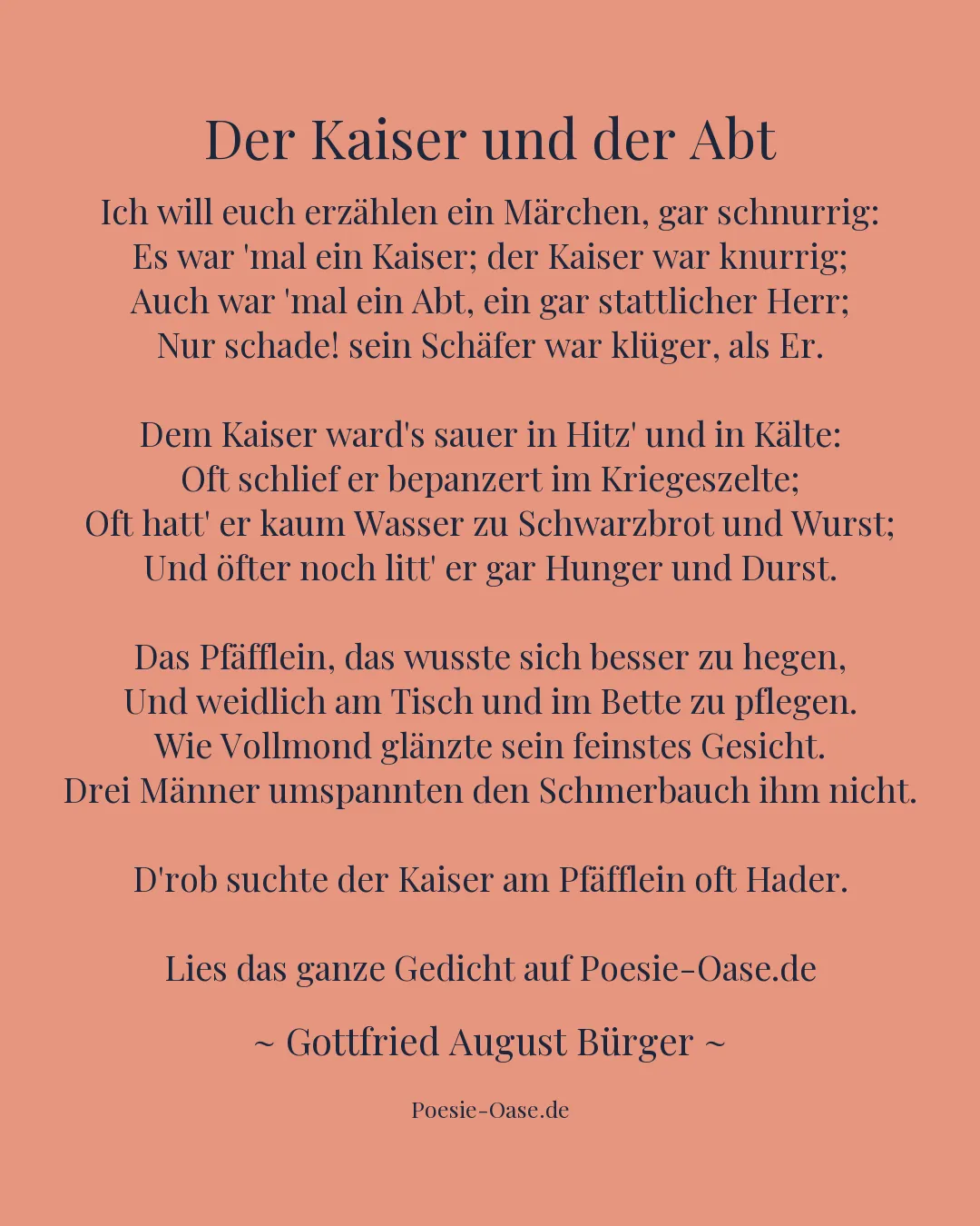 Illustration zu Der Kaiser und der Abt