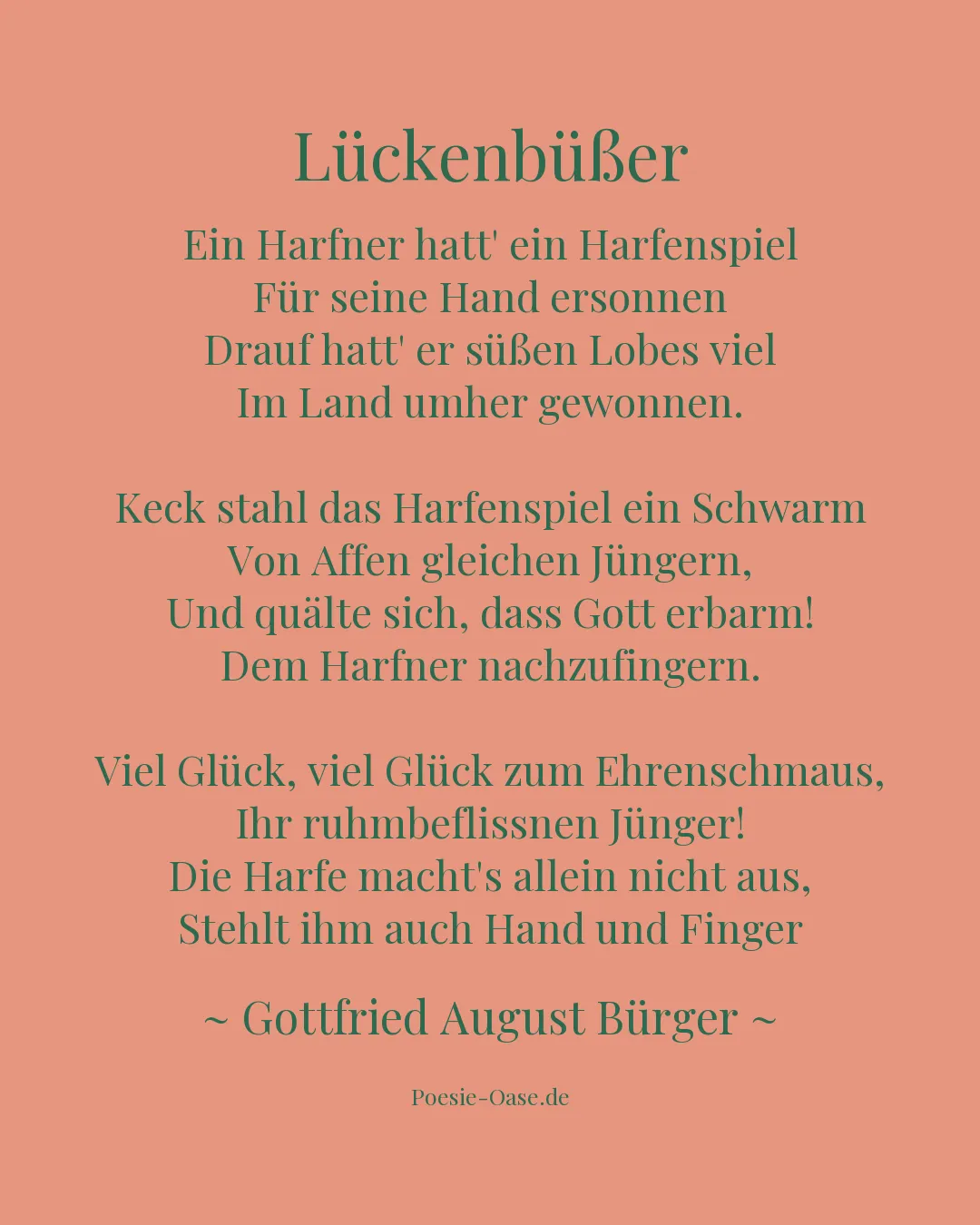 Illustration zu Lückenbüßer