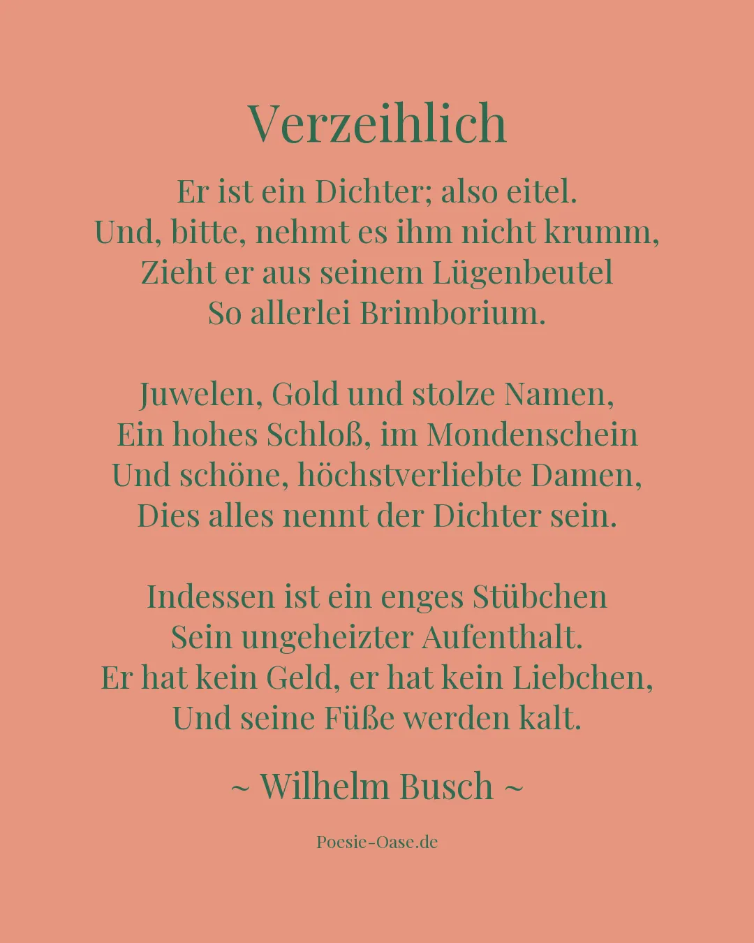 Illustration zu Verzeihlich