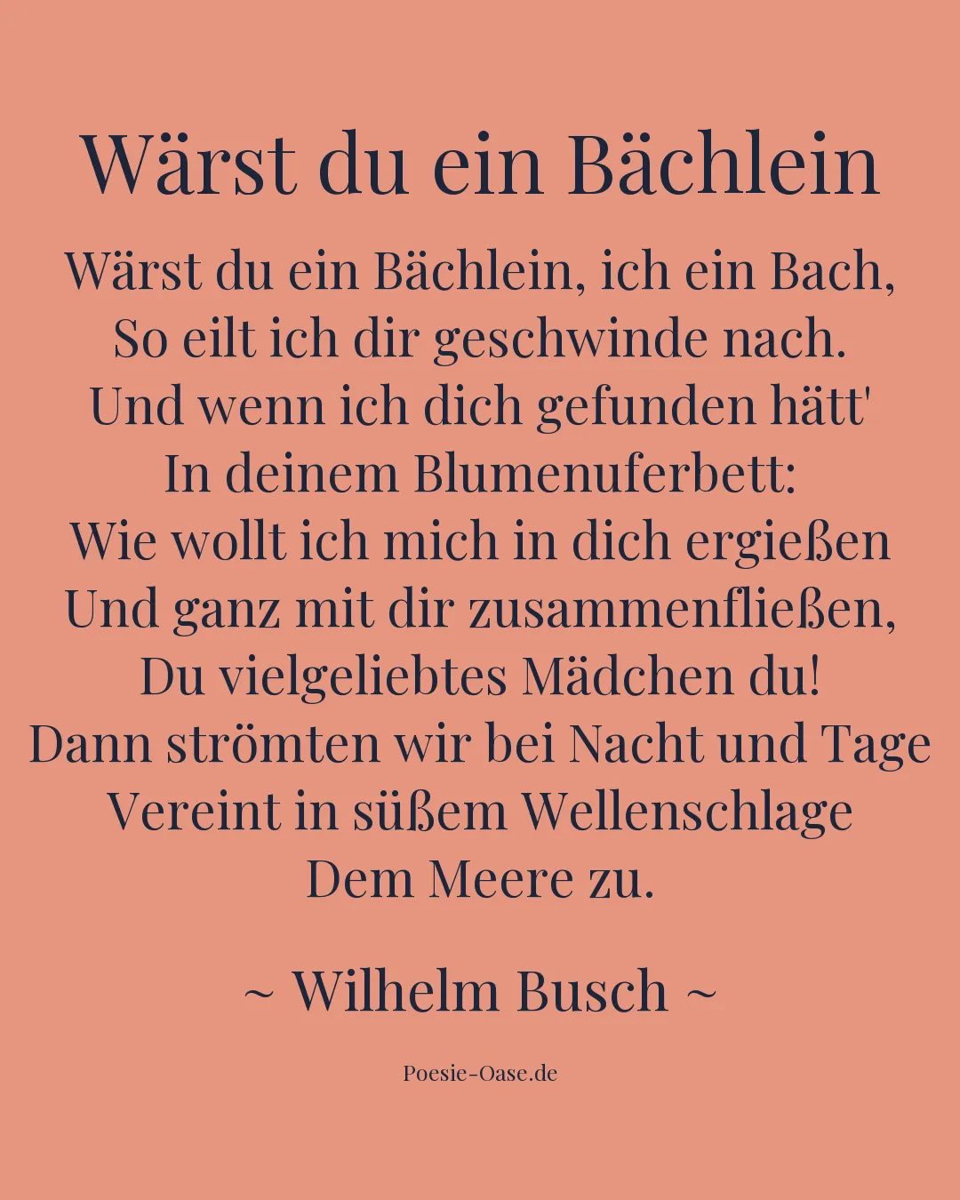 Illustration zu Wärst du ein Bächlein