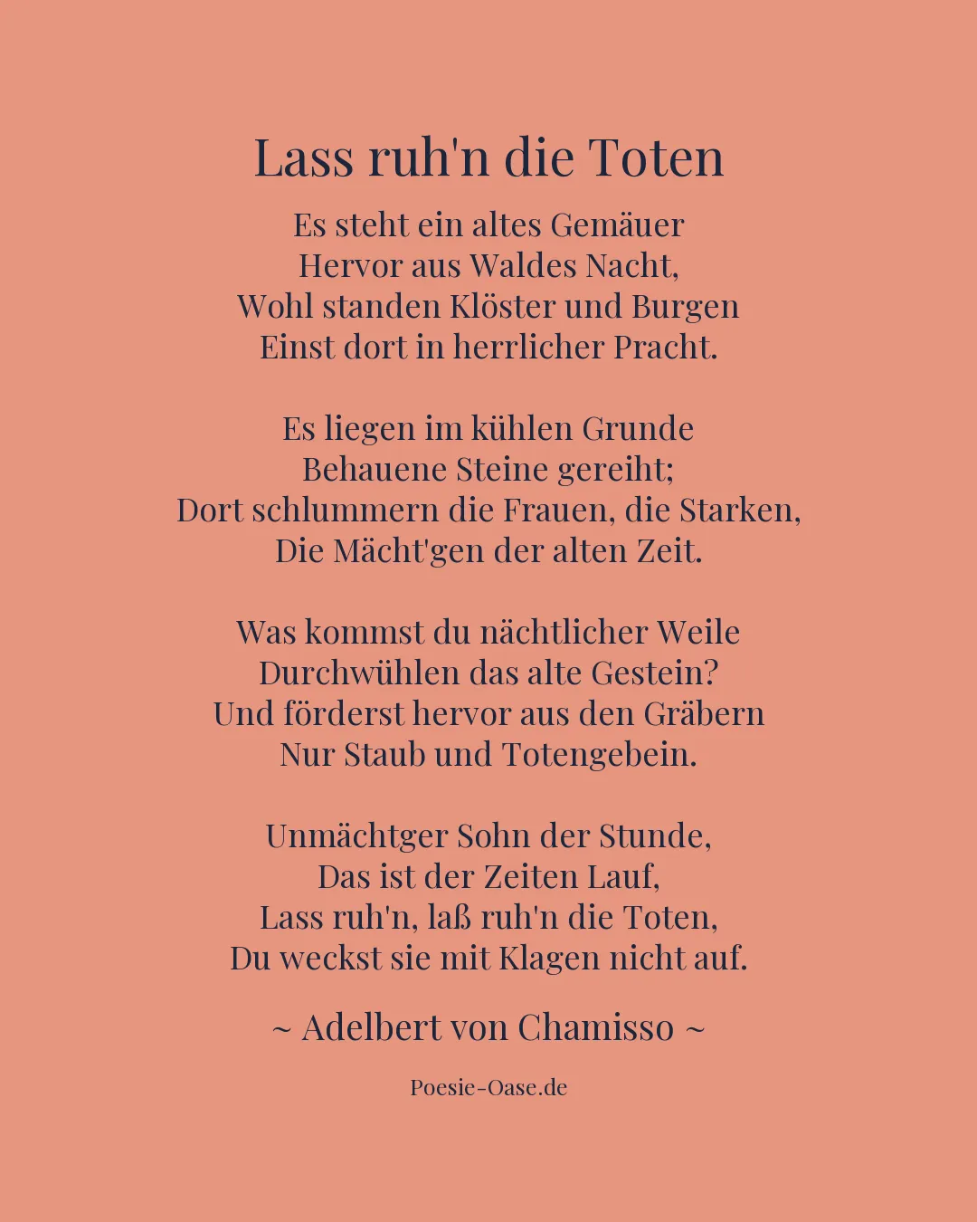 Illustration zu Lass ruh'n die Toten