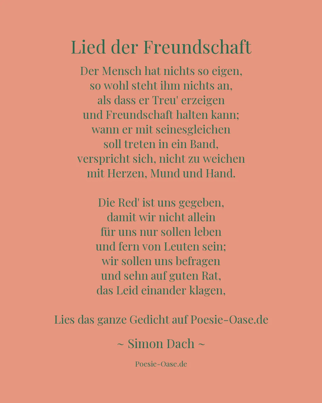 Illustration zu Lied der Freundschaft