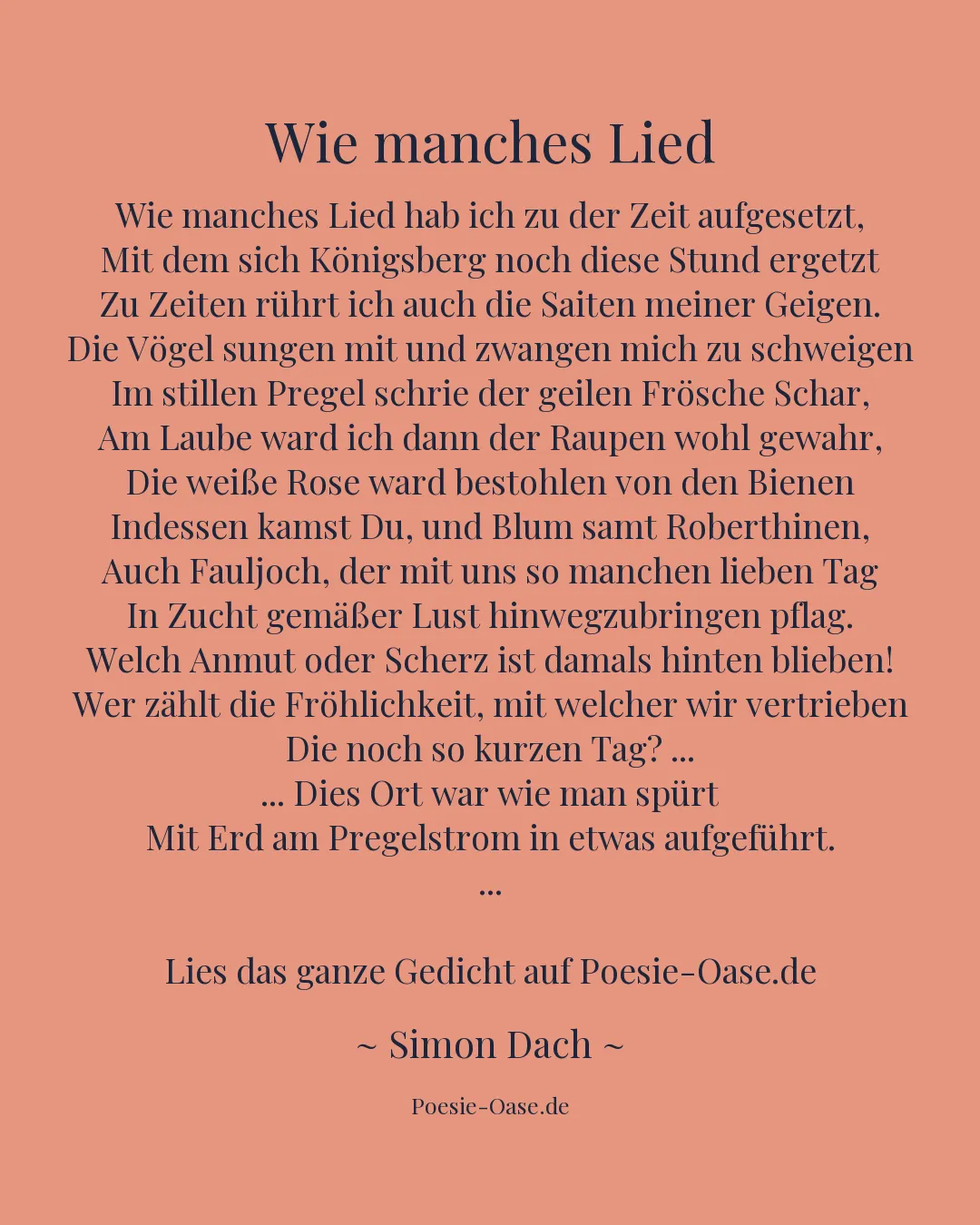 Illustration zu Wie manches Lied
