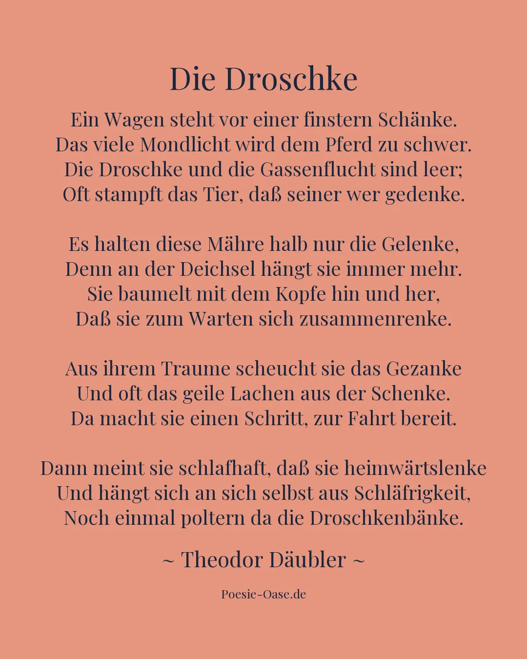 Illustration zu Die Droschke