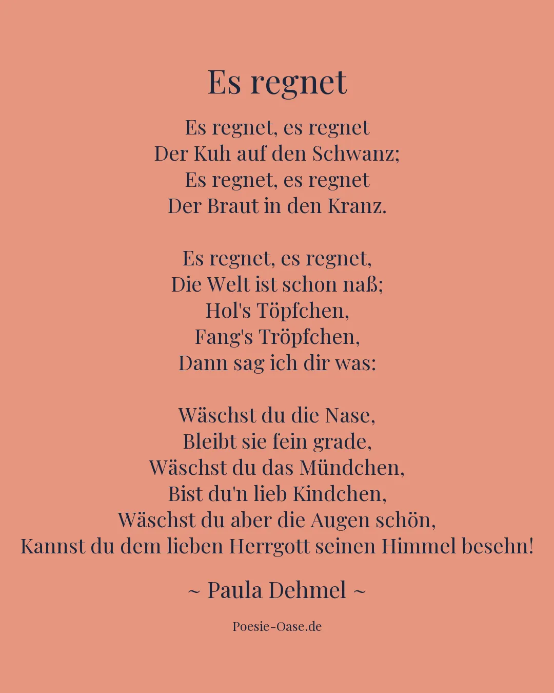 Illustration zu Es regnet