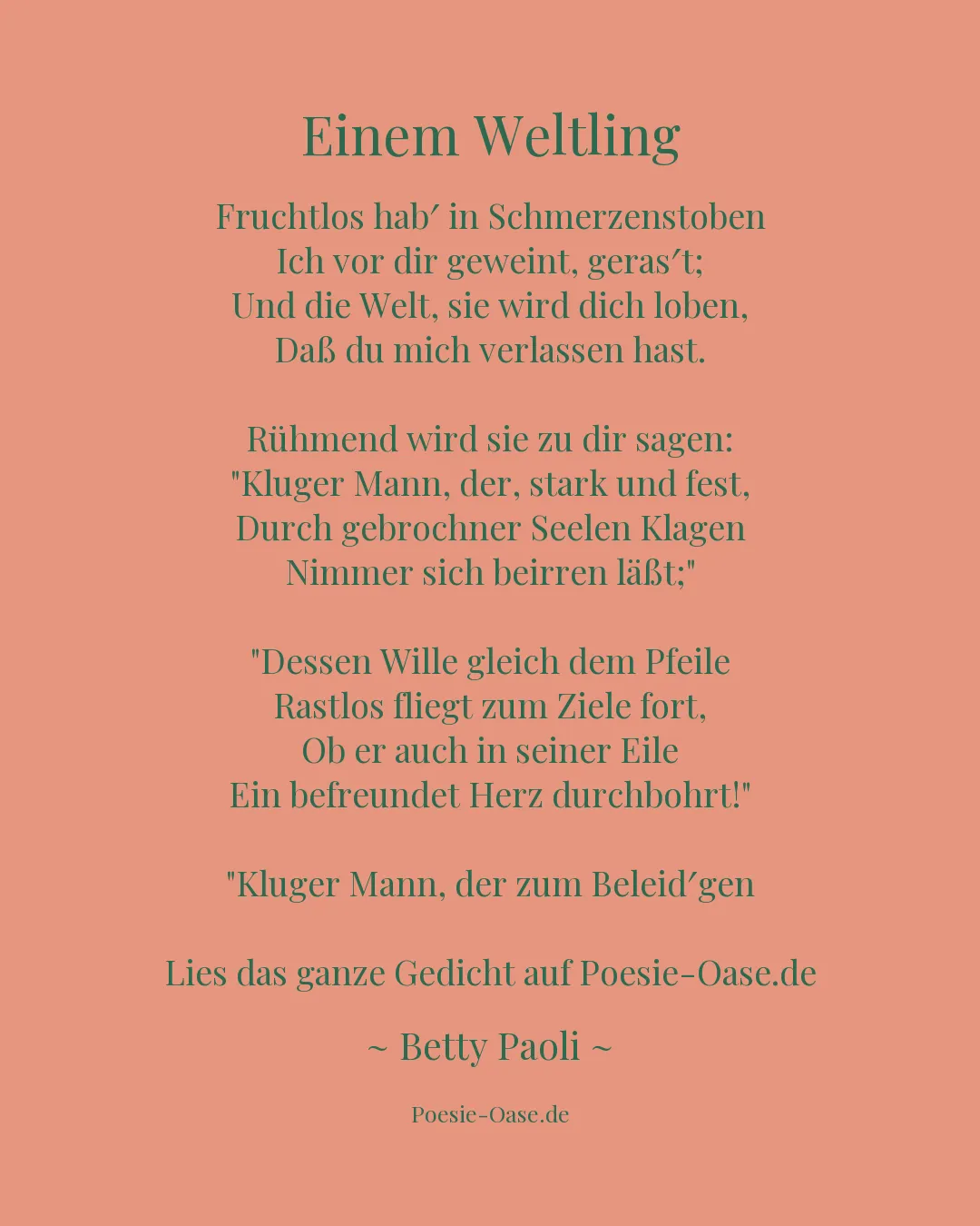 Illustration zu Einem Weltling