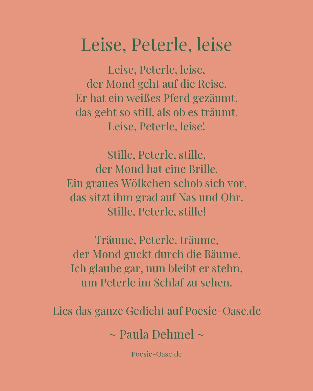 Illustration zu Leise, Peterle, leise