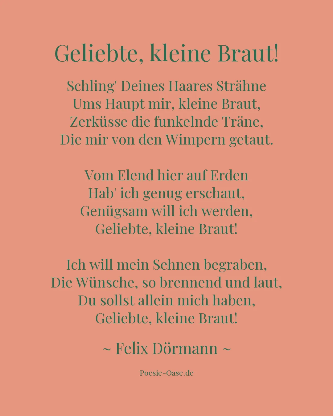 Illustration zu Geliebte, kleine Braut!