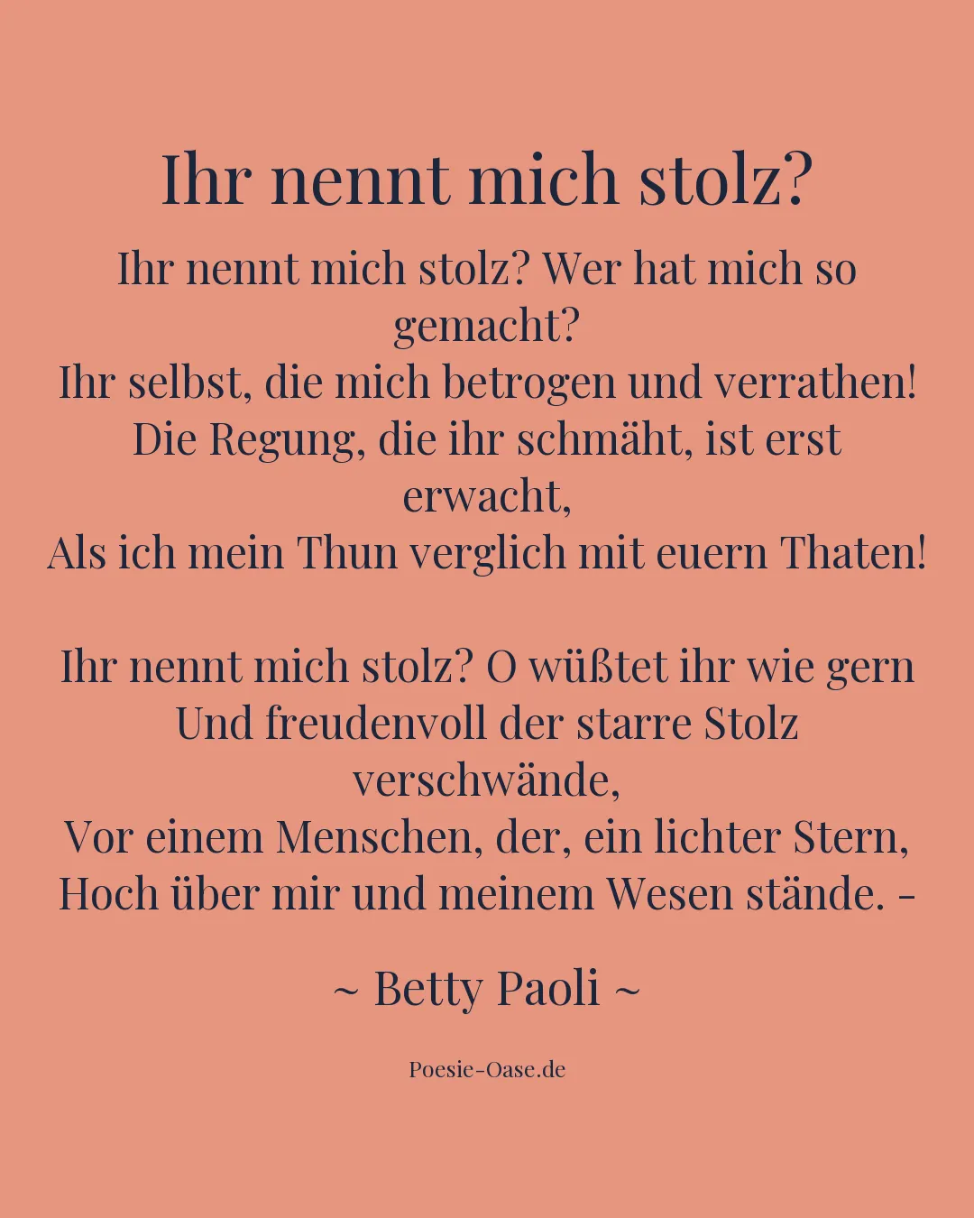 Illustration zu Ihr nennt mich stolz?