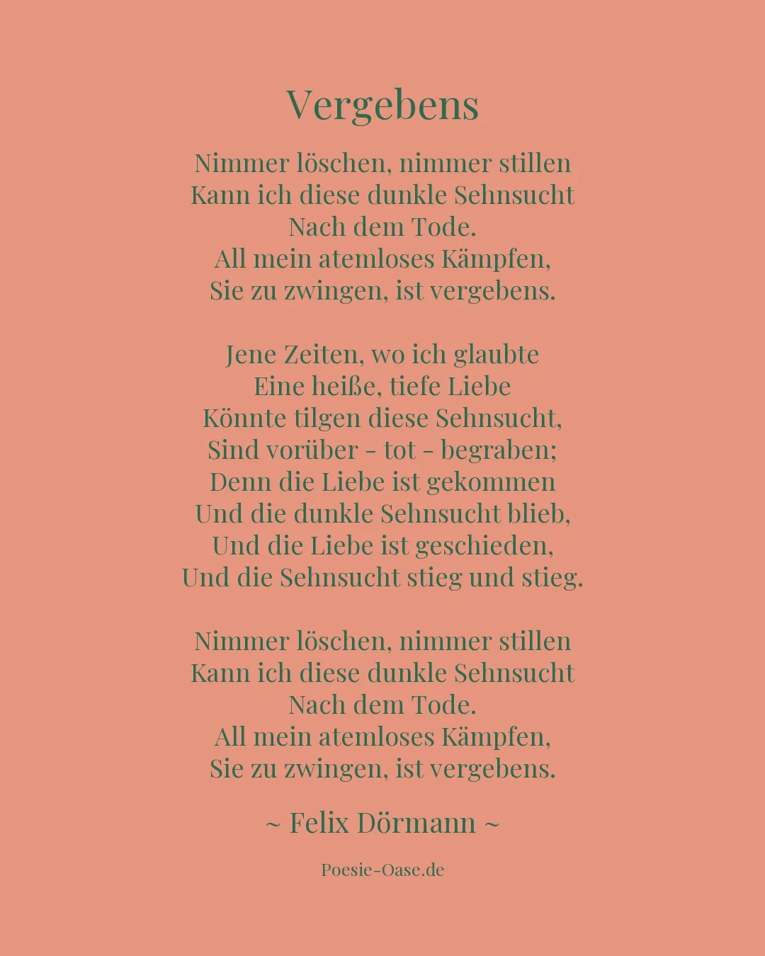 Illustration zu Vergebens