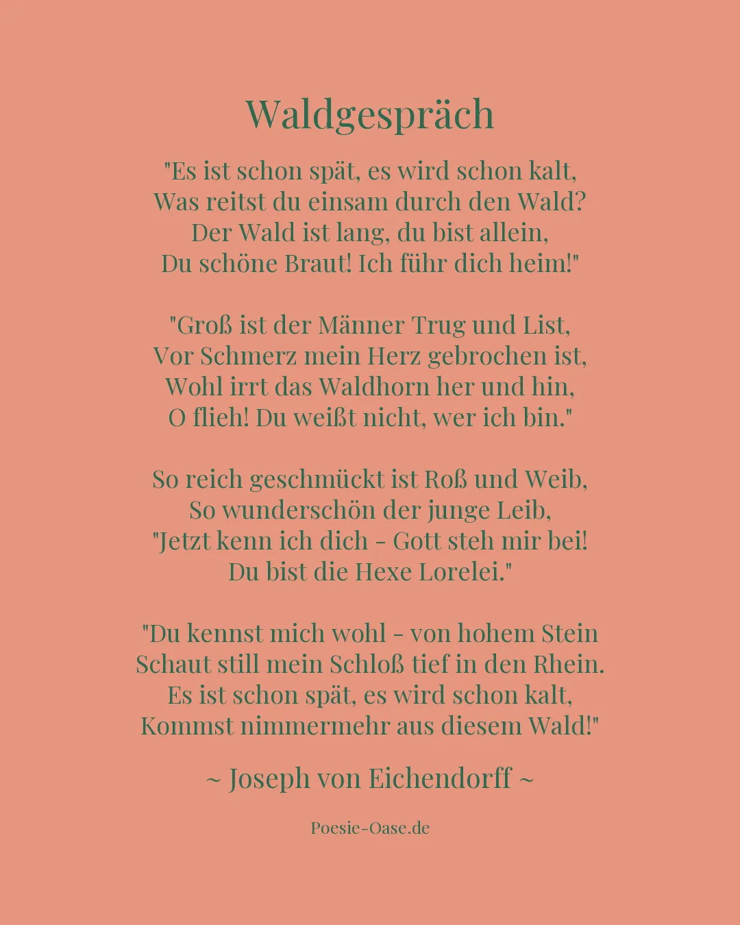 Illustration zu Waldgespräch