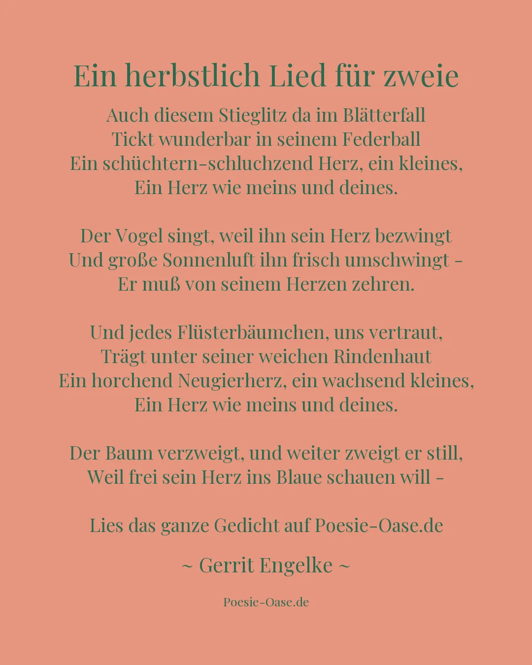 Illustration zu Ein herbstlich Lied für zweie