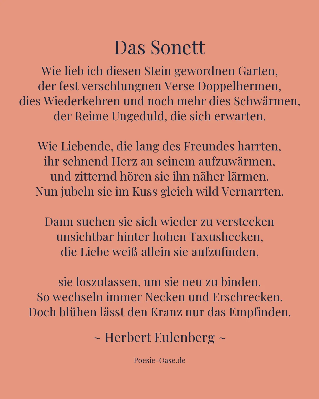 Illustration zu Das Sonett