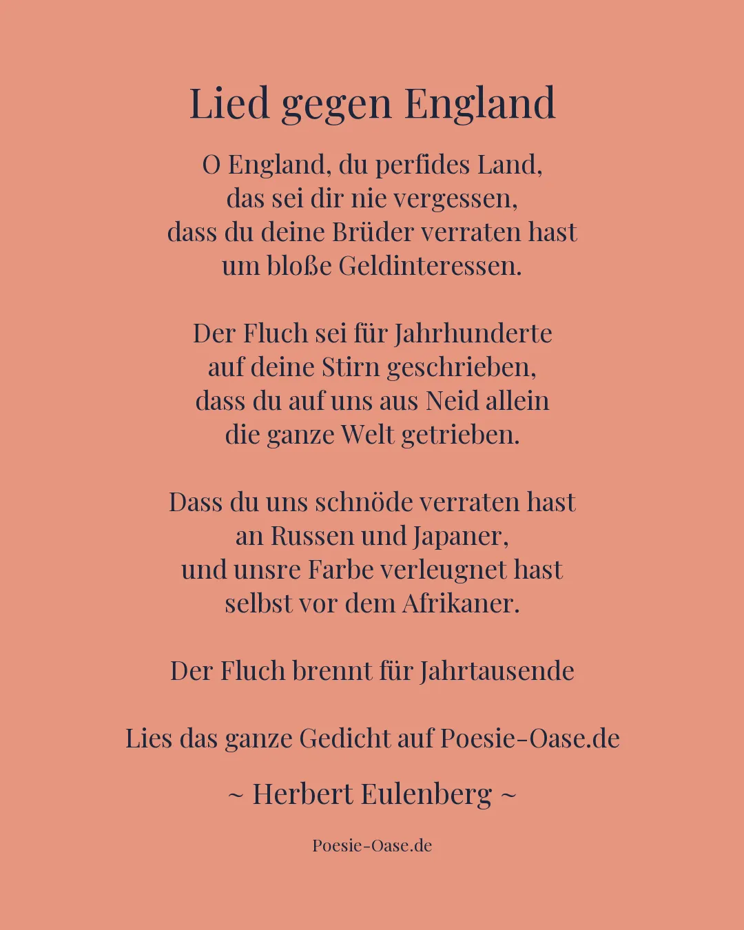 Illustration zu Lied gegen England