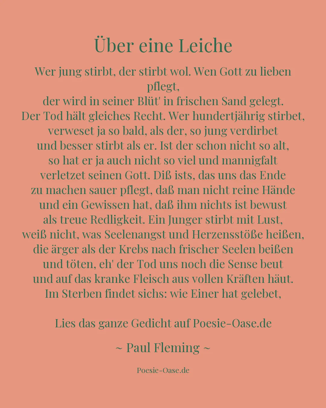 Illustration zu Über eine Leiche
