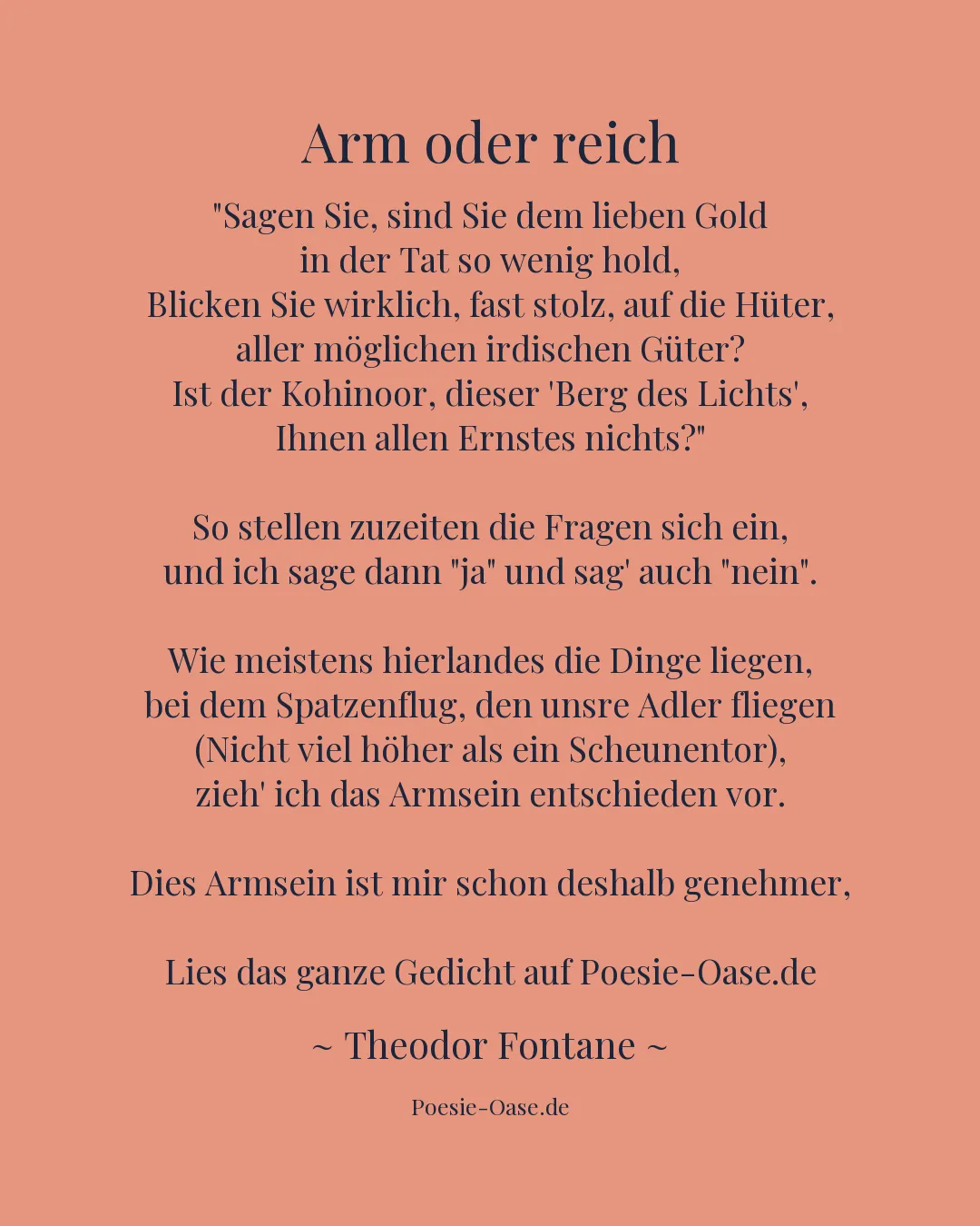 Illustration zu Arm oder reich