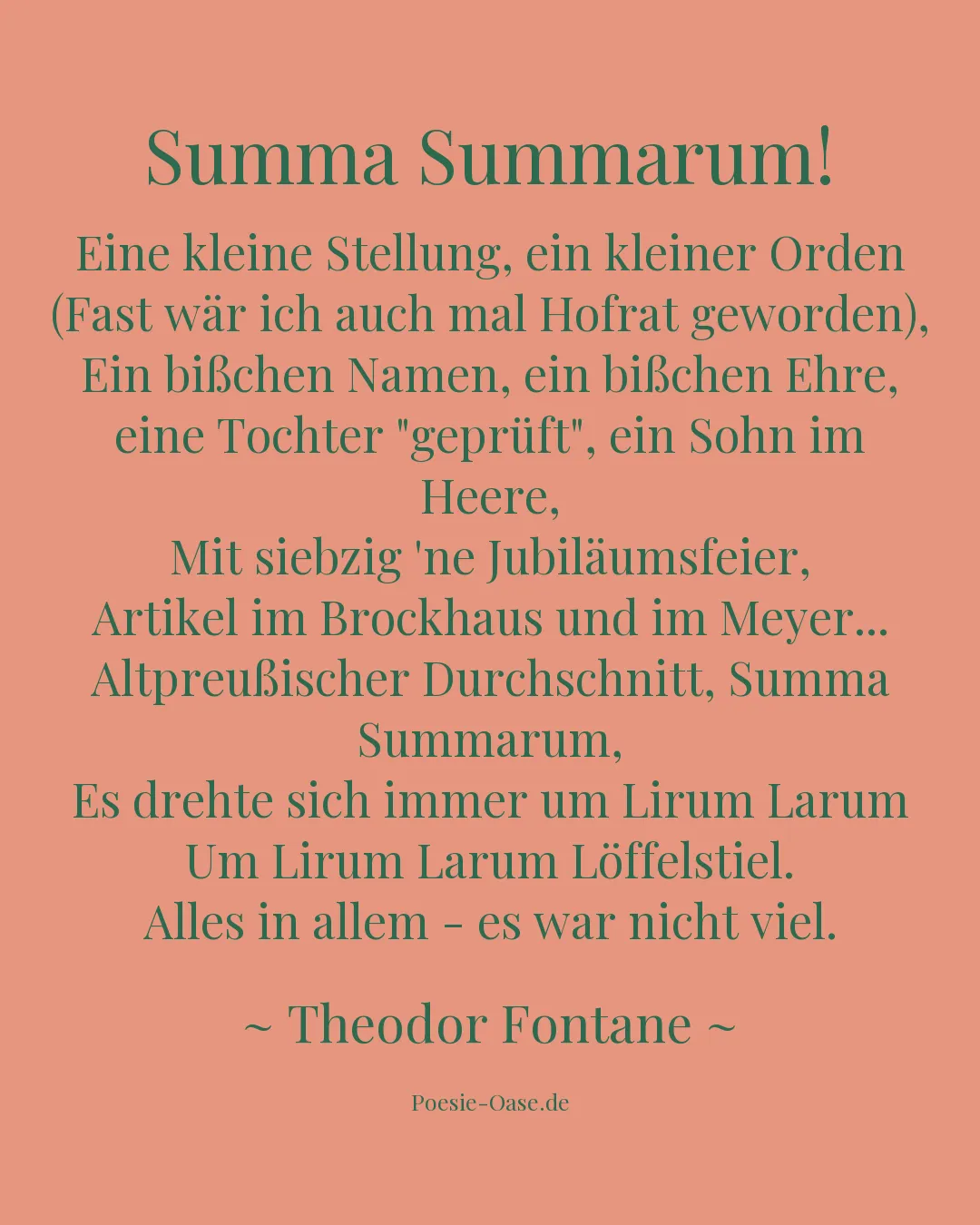 Illustration zu Summa Summarum!