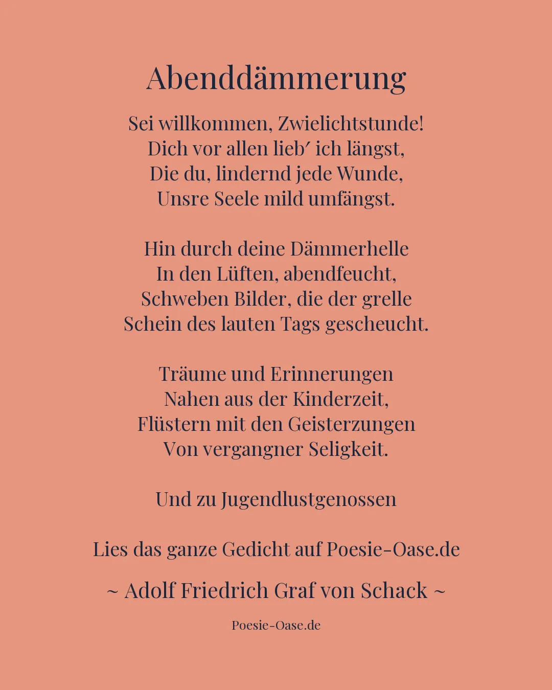 Illustration zu Abenddämmerung