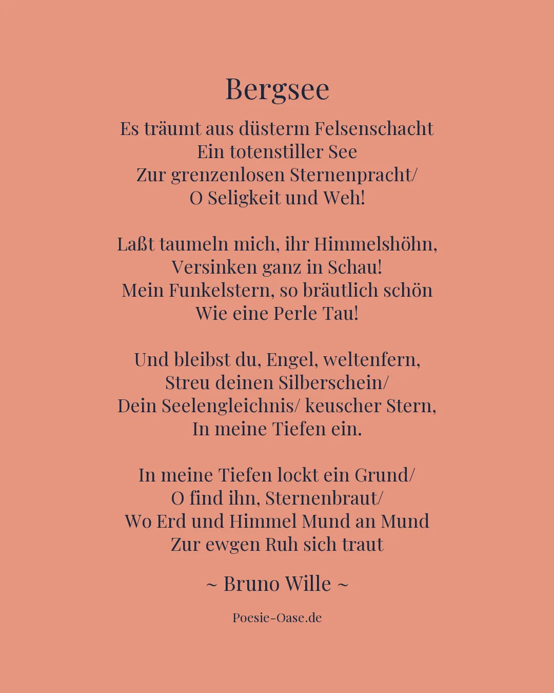 Illustration zu Bergsee