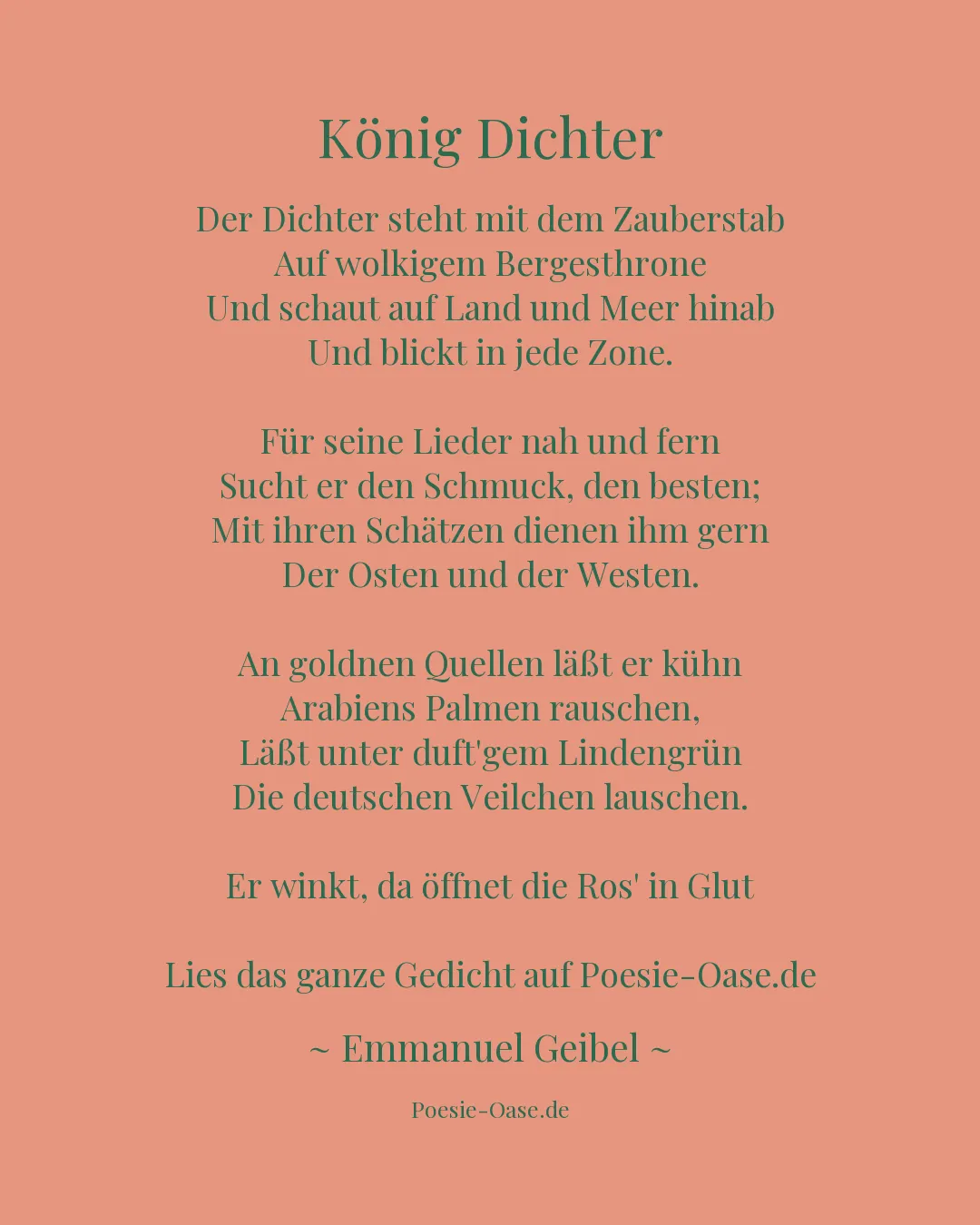 Illustration zu König Dichter