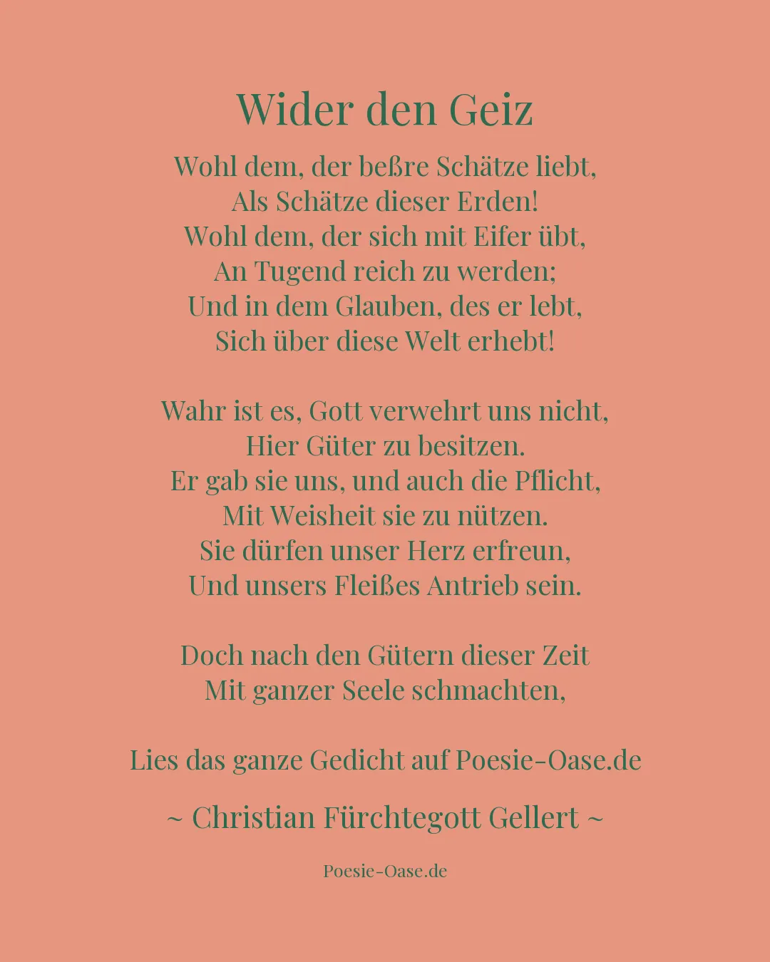 Illustration zu Wider den Geiz