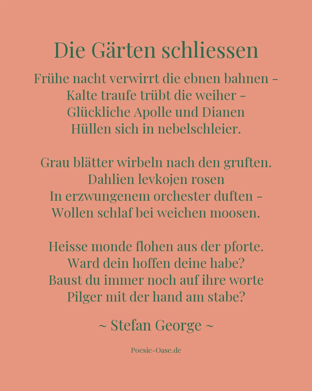 Illustration zu Die Gärten schliessen