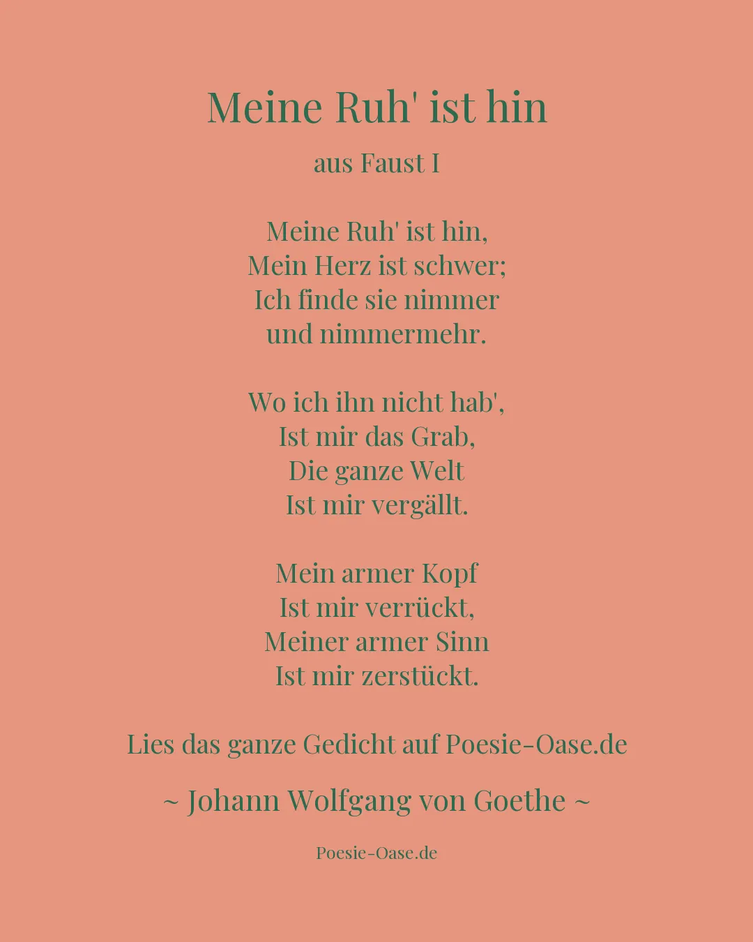 Illustration zu Meine Ruh' ist hin