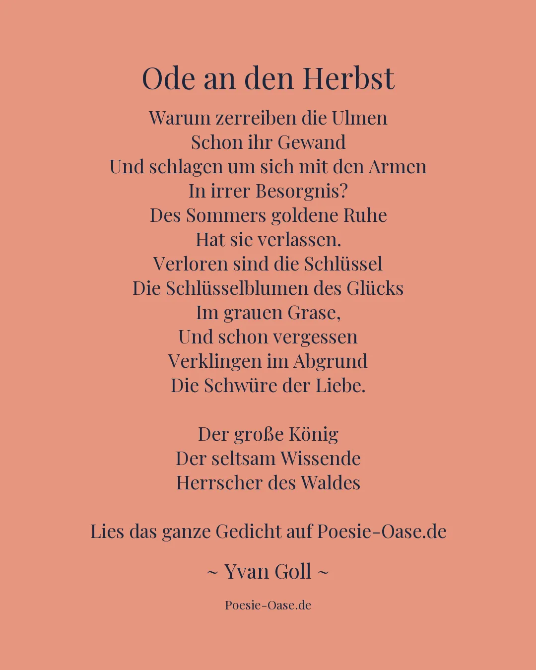 Illustration zu Ode an den Herbst