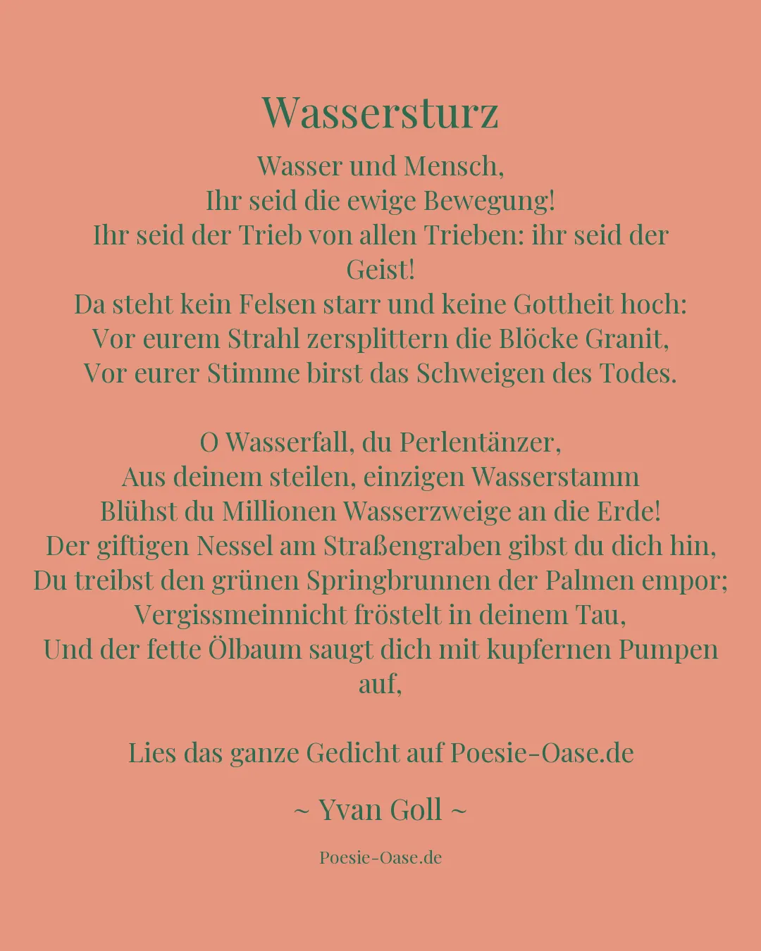 Illustration zu Wassersturz