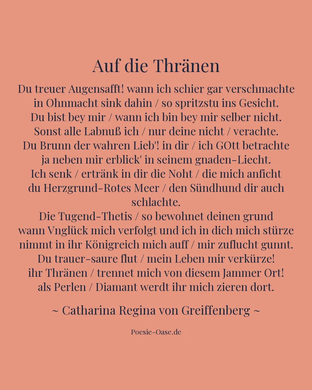 Illustration zu Auf die Thränen