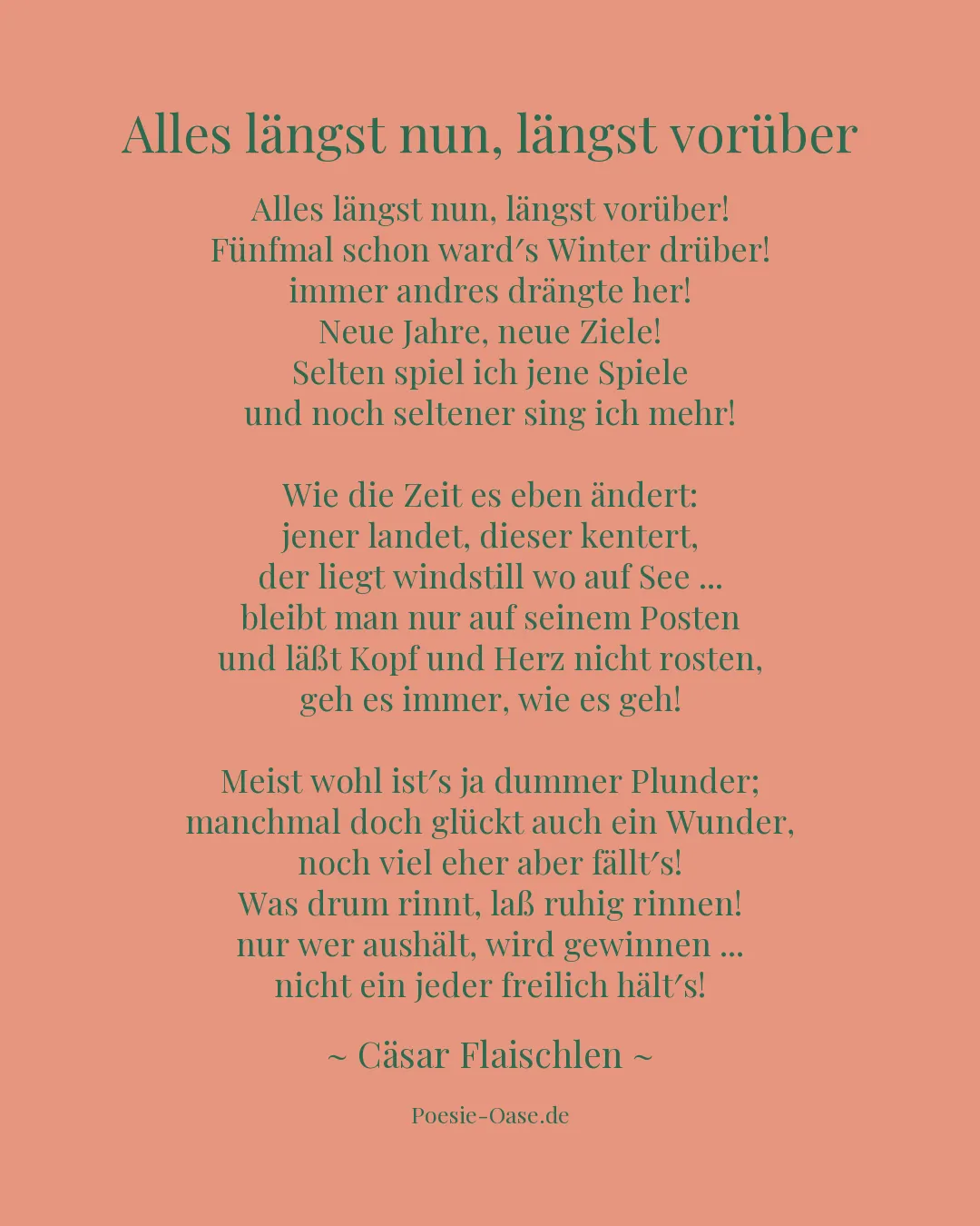 Illustration zu Alles längst nun, längst vorüber