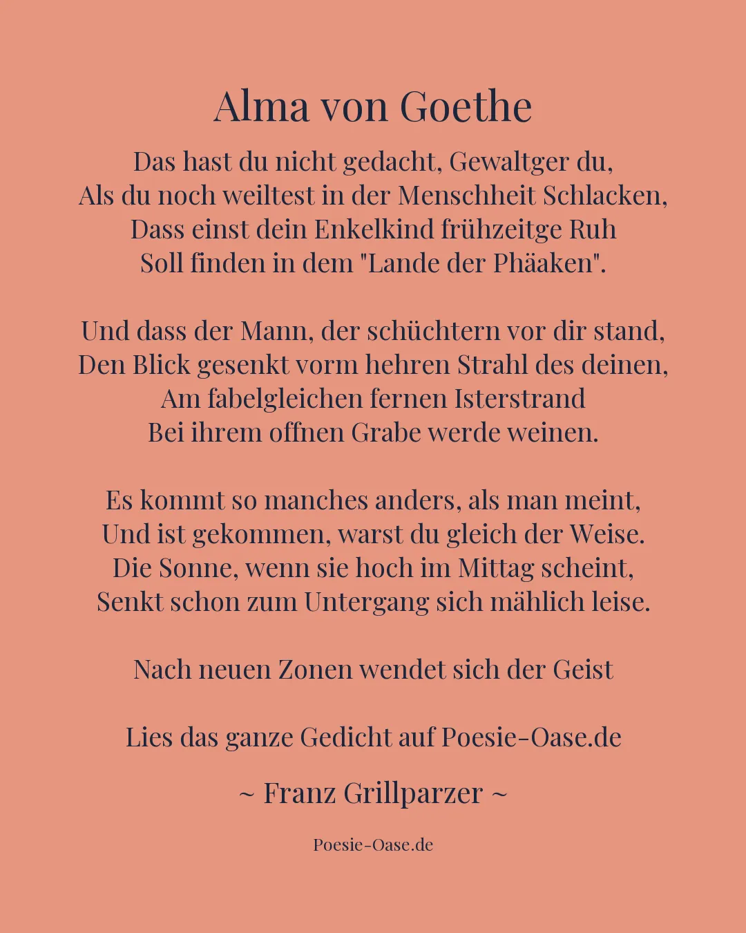 Illustration zu Alma von Goethe