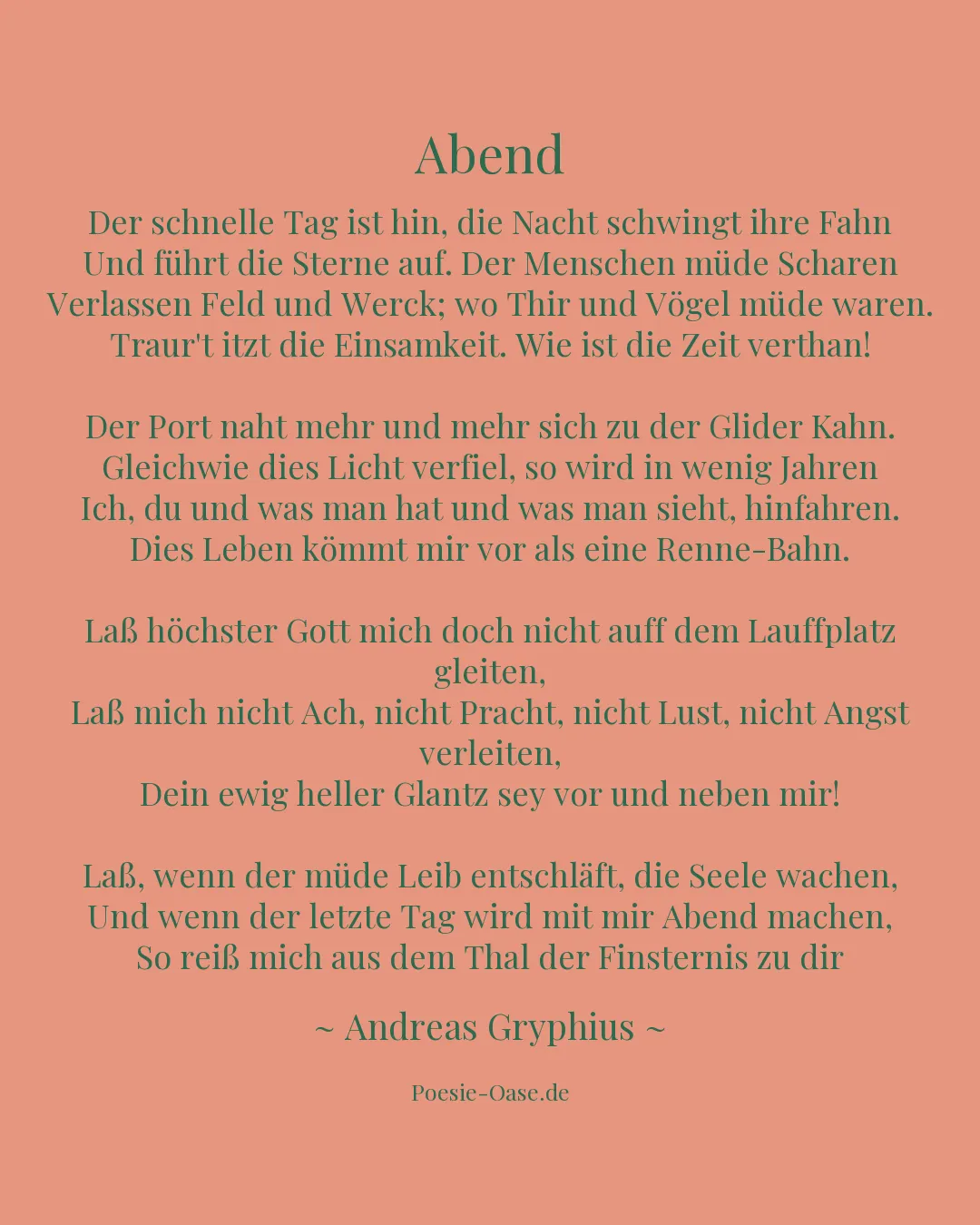 Illustration zu Abend