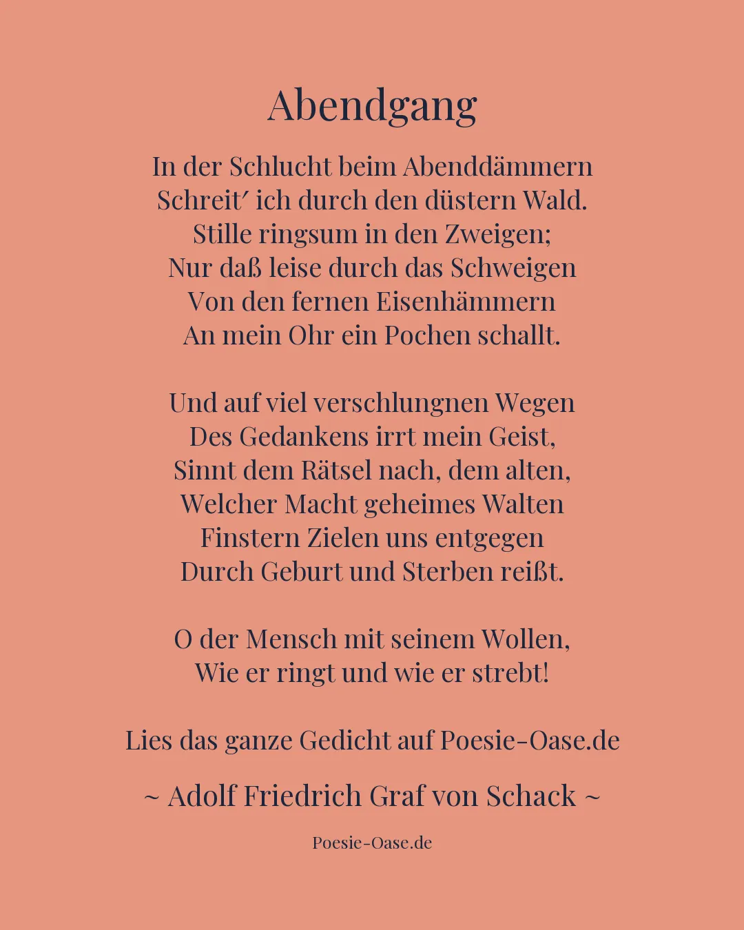 Illustration zu Abendgang