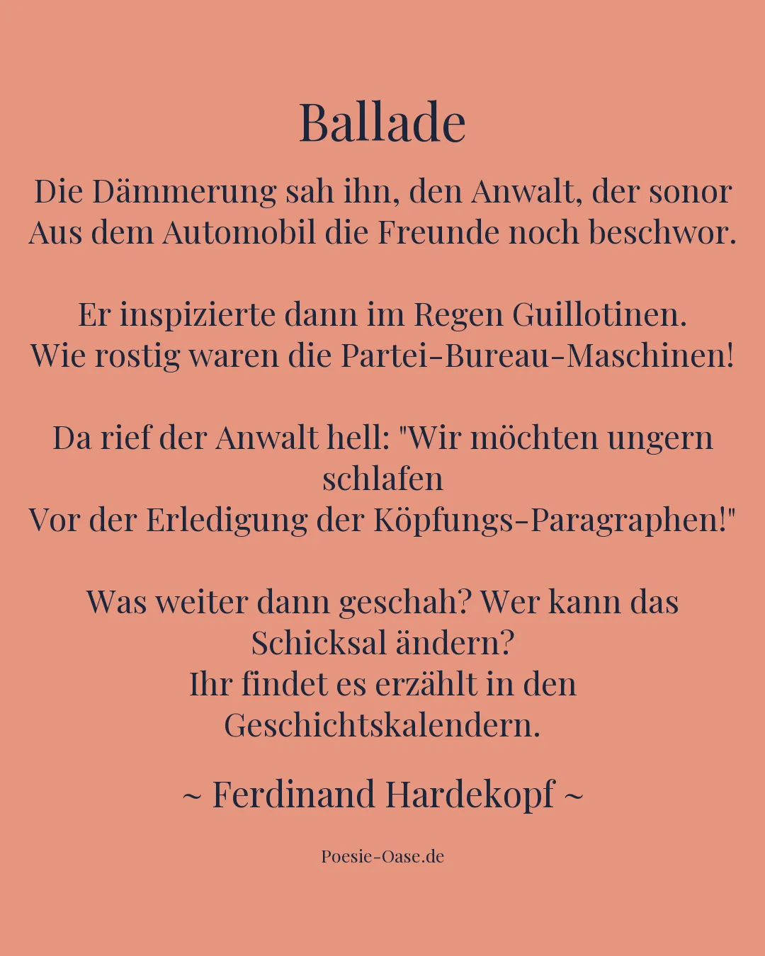 Illustration zu Ballade