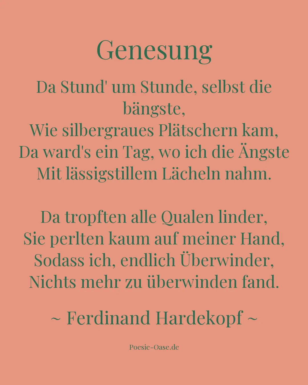 Illustration zu Genesung