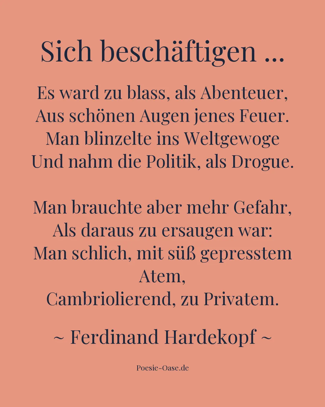 Illustration zu Sich beschäftigen ...