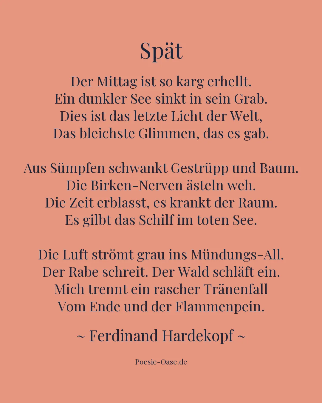 Illustration zu Spät