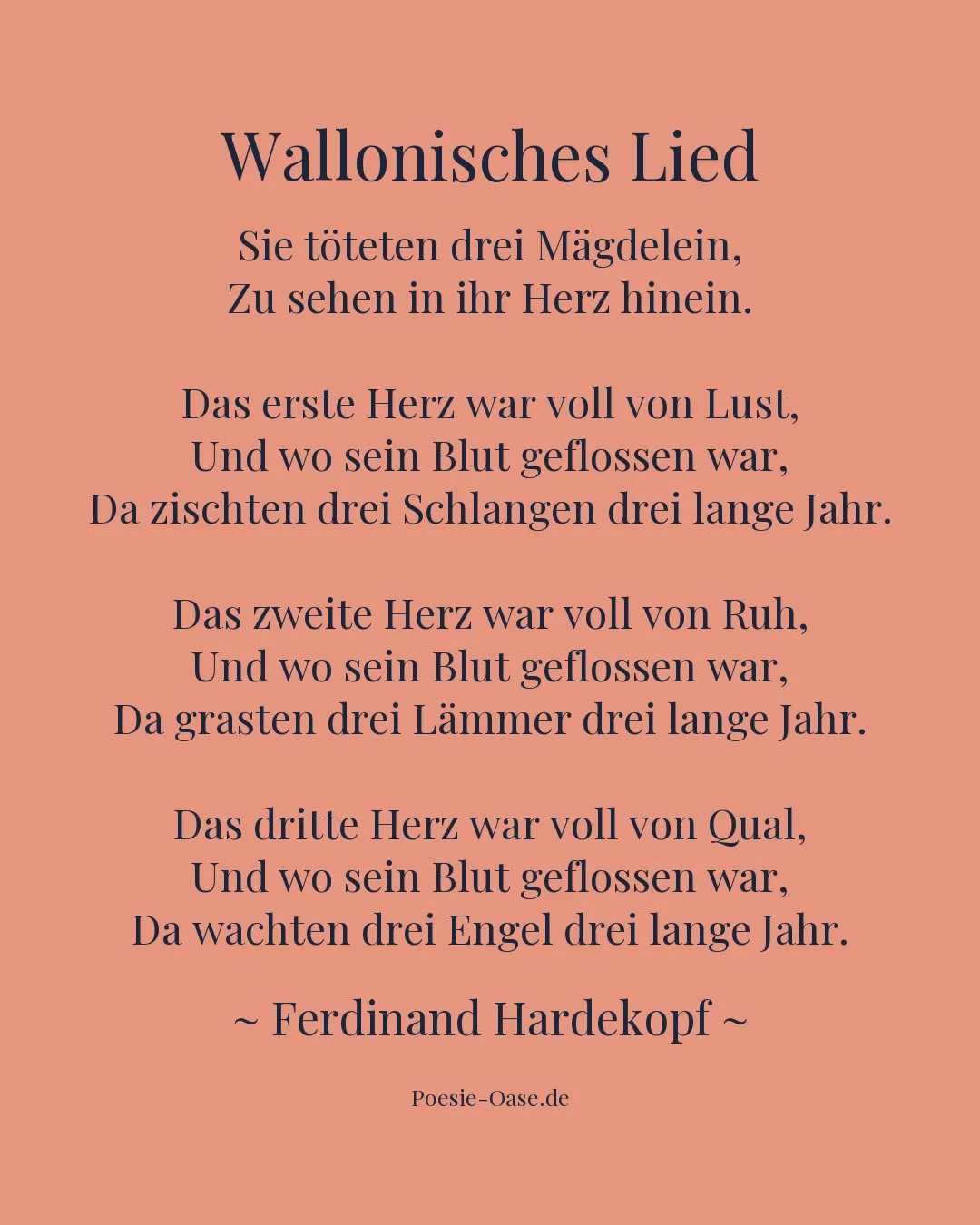 Illustration zu Wallonisches Lied