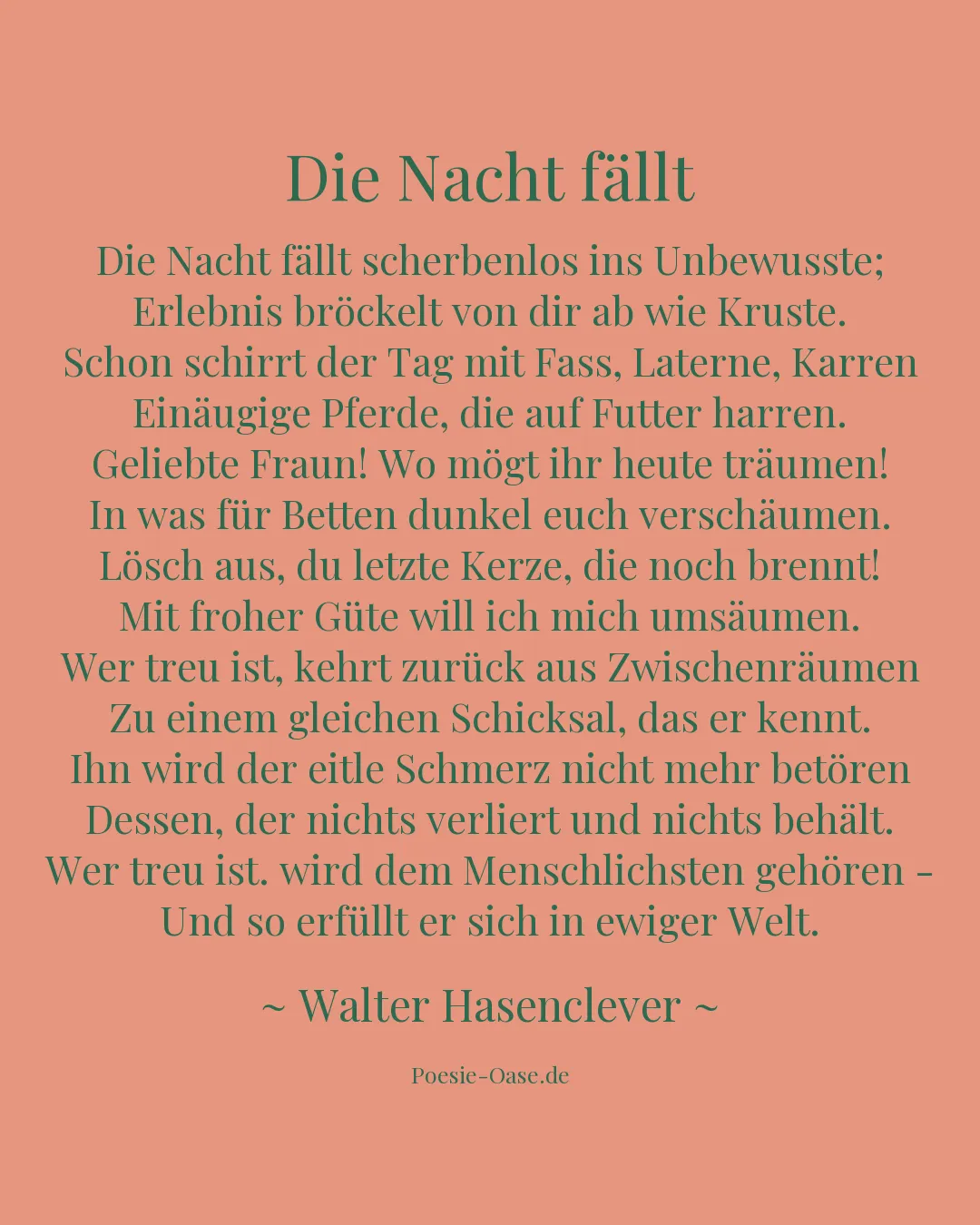 Illustration zu Die Nacht fällt