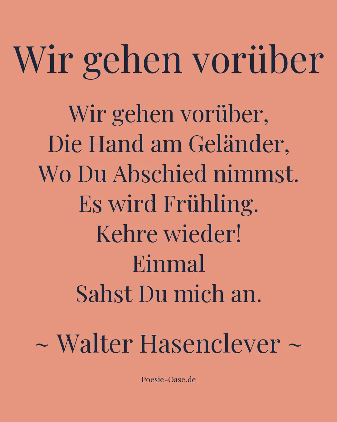 Illustration zu Wir gehen vorüber